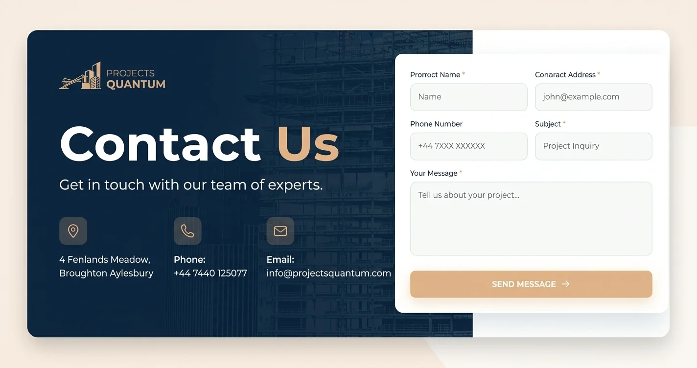 Contact Us - Get in Touch with Projects Quantum
